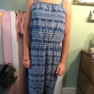 Blue long jumpsuit